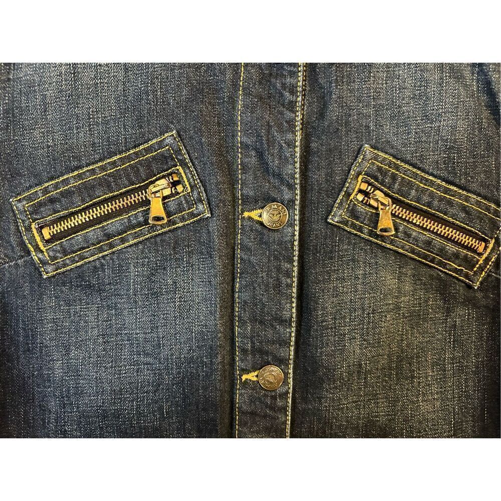 Armani Jeans Jean Jacket Size 6 (0447) - Picture 4 of 12